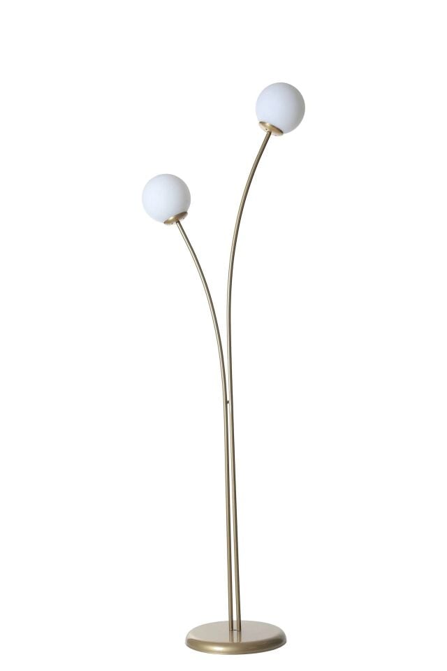 Rose 2'li Eskitme Beyaz Camlı Lambader