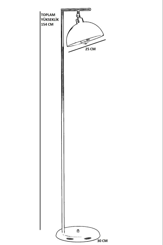 Smart Eskitme Siyah Retro 3 Başlıklı Lambader