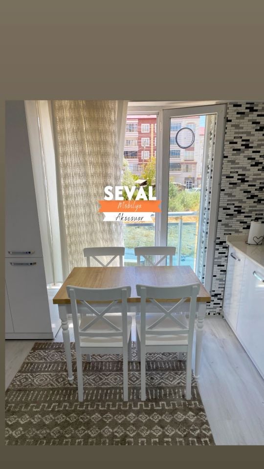 Savano Seval Masa + X Sandalye Takımı