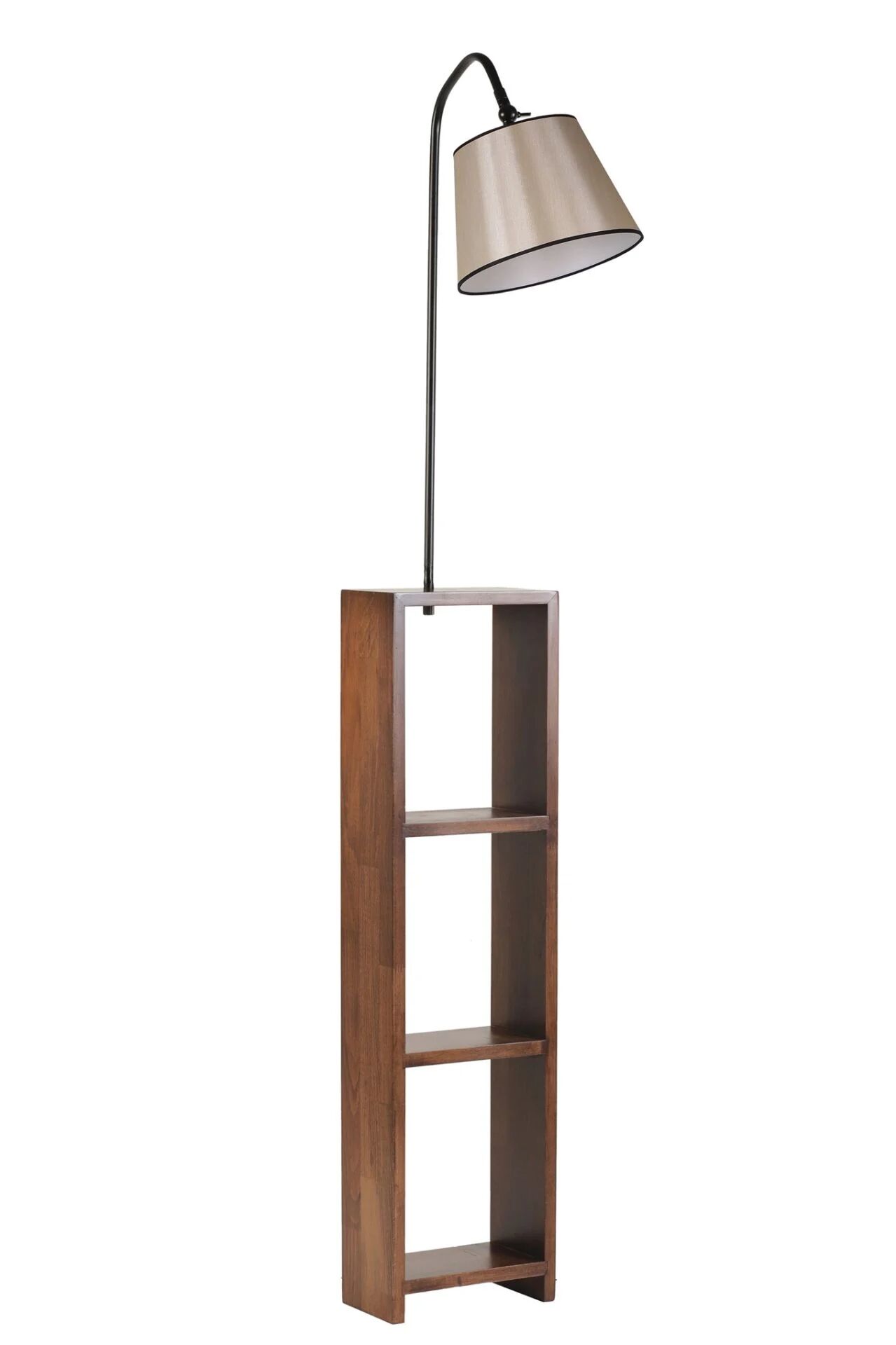 Stelo Siyah Sehpalı Piramit 15-3 Abajurlu Lambader 2652