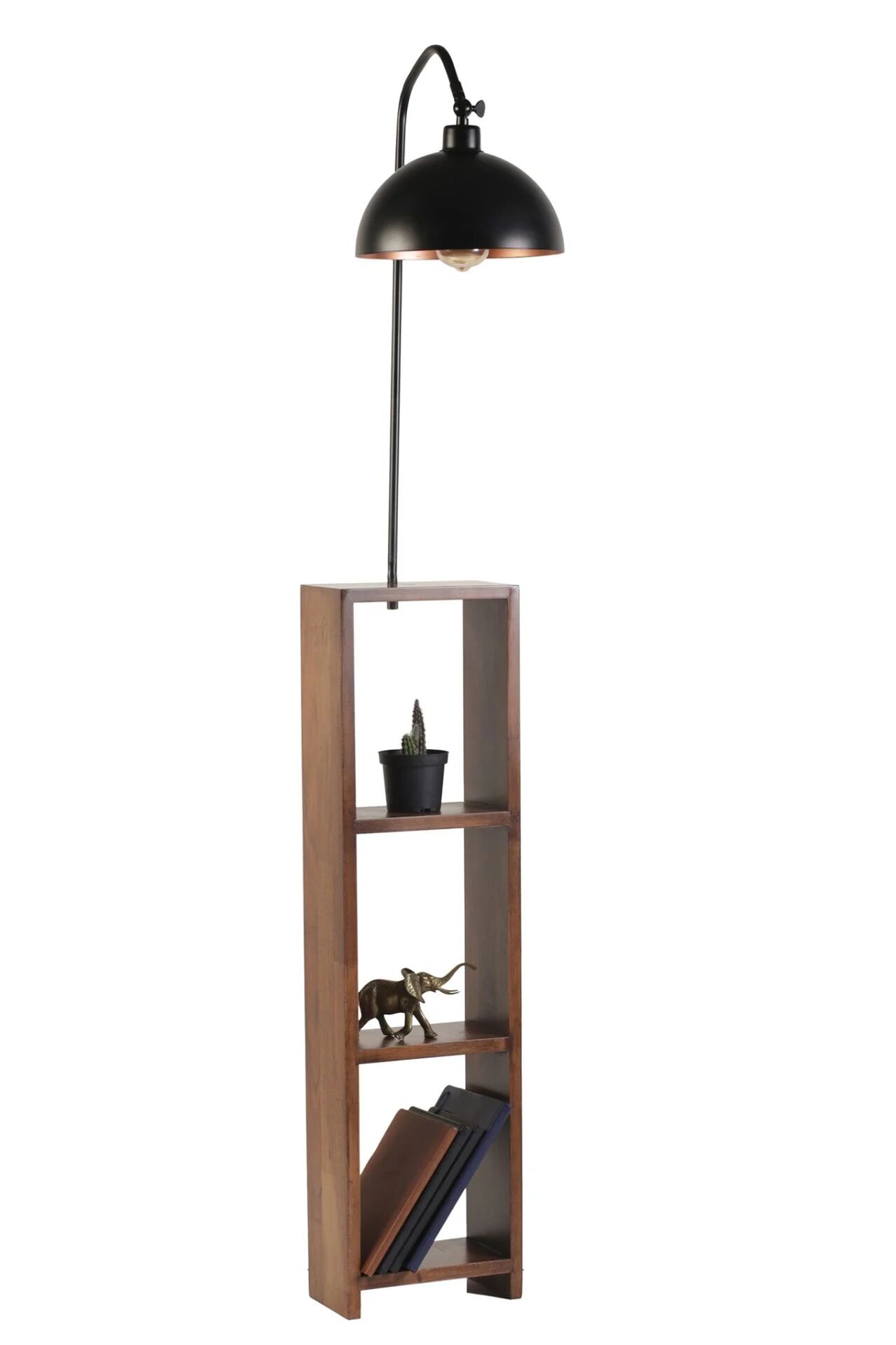 Stelo Siyah Sehpalı Retro 3 Başlıklı Lambader