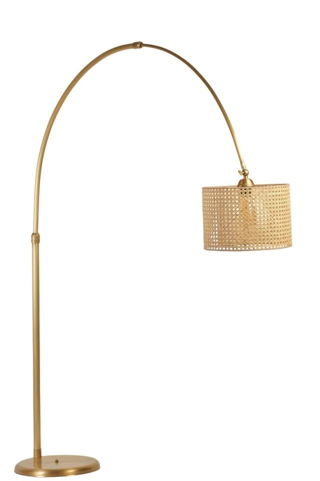 Vargas Eskitme Rattan Abajurlu Lambader