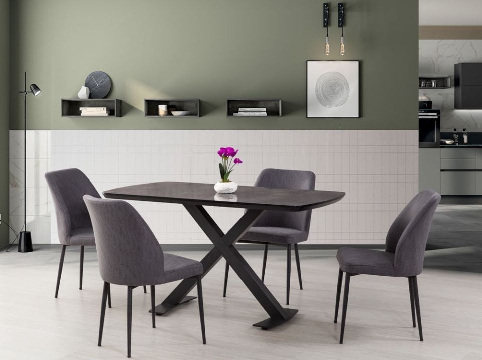 Sabit Gold Masa + İmza Sandalye Takımı