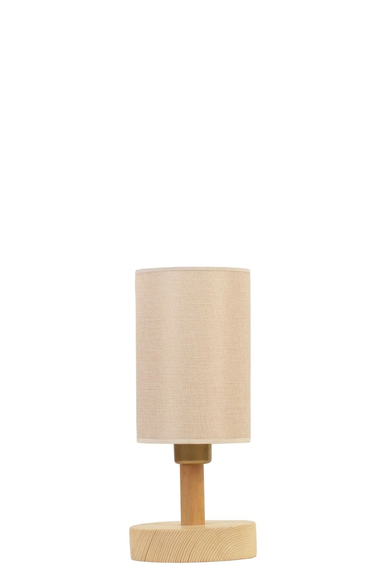 Anka Naturel Açık Hasır Abajurlu Masa Lambası
