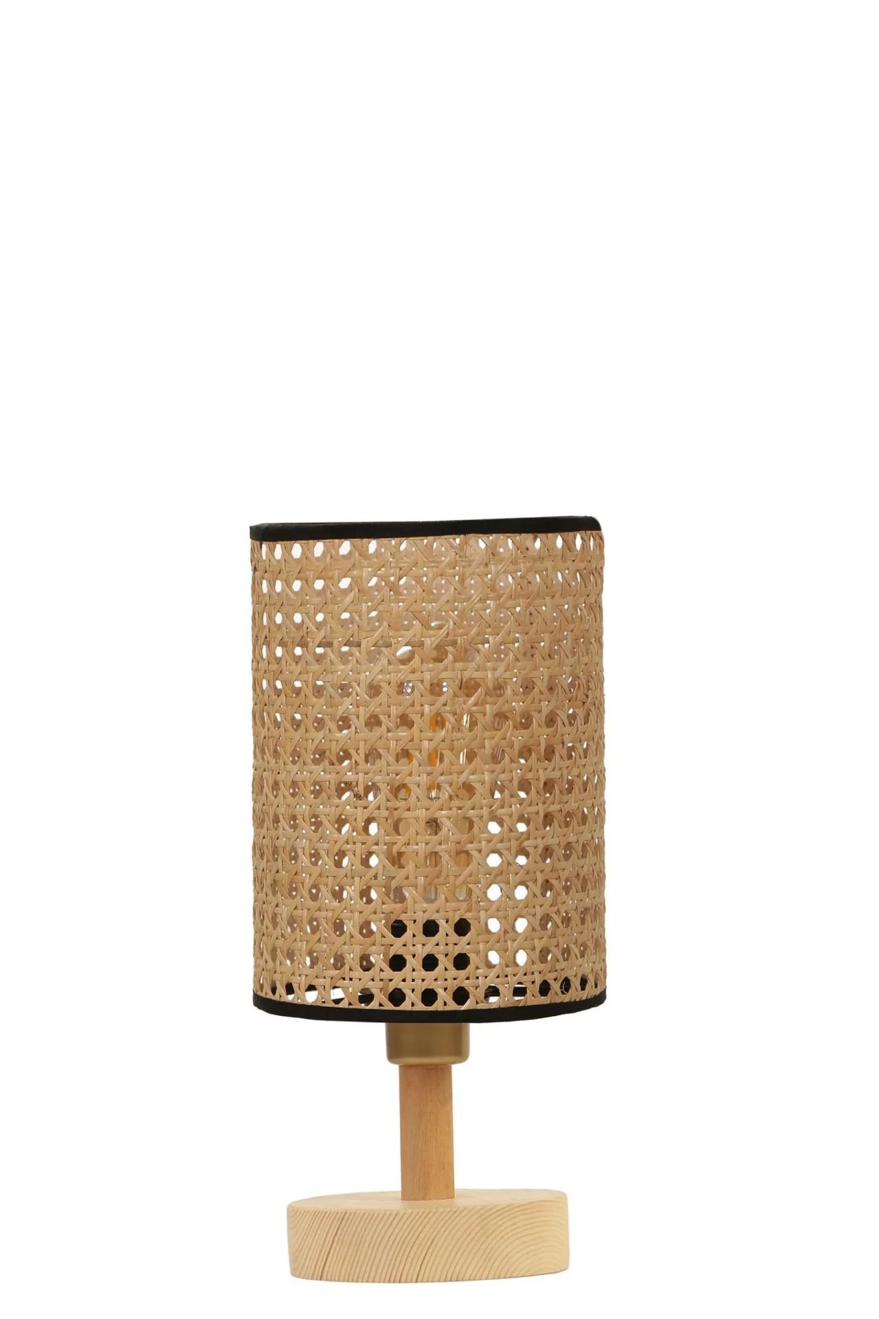 Anka Naturel Rattan Abajurlu Masa Lambası