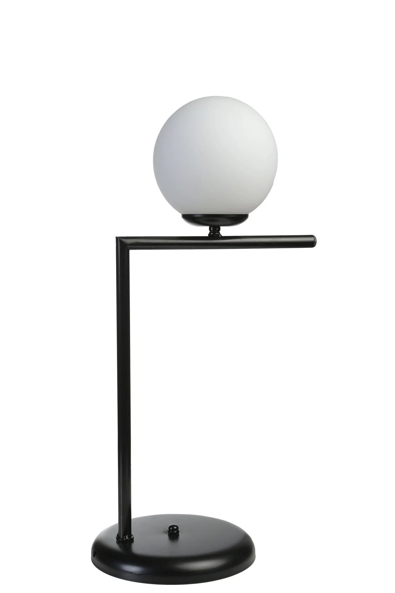 Araz Siyah Beyaz Camlı Masa Lambası