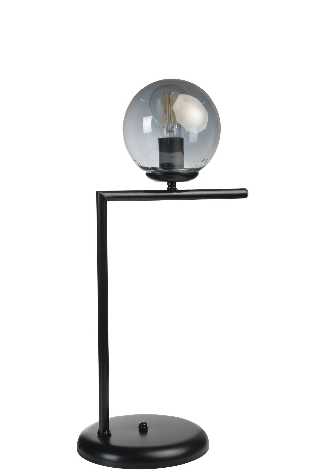 Araz Siyah Füme Camlı Masa Lambası