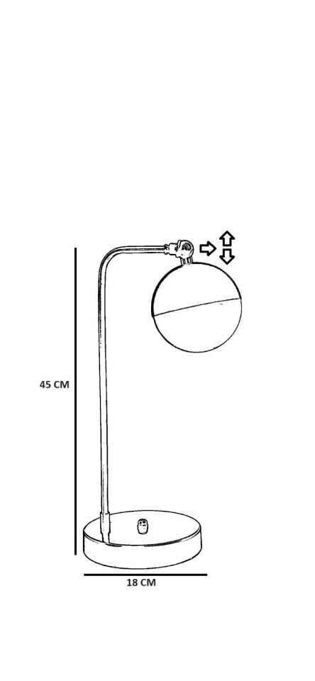 Lucas Eskitme Ledli Masa Lambası