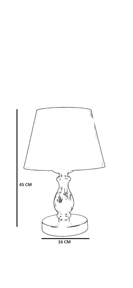 Olimpiyat Eskitme Silindir Bambu 09 Abajurlu Masa Lambası