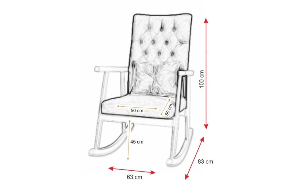 Trend Frida - Naturel Sallanan Sandalye
