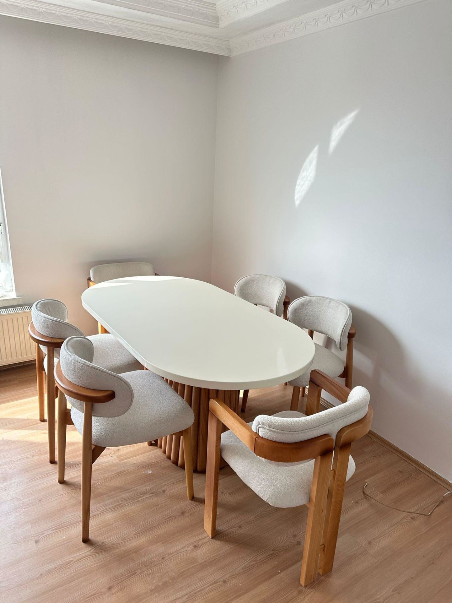 Krem PTT Masa + T, Polo Sandalye Takımı