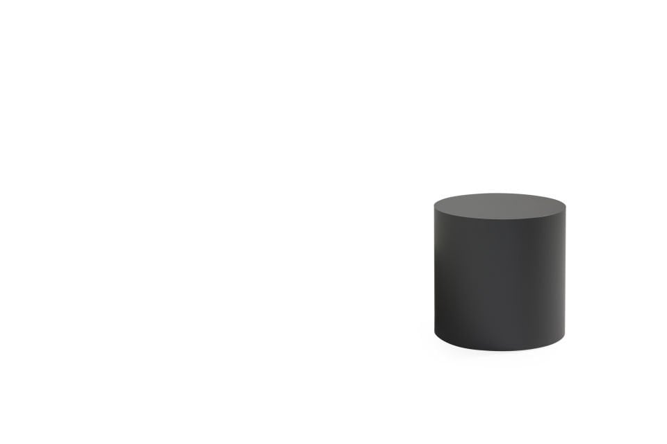 Apple Yan Sehpa Meşe - Siyah