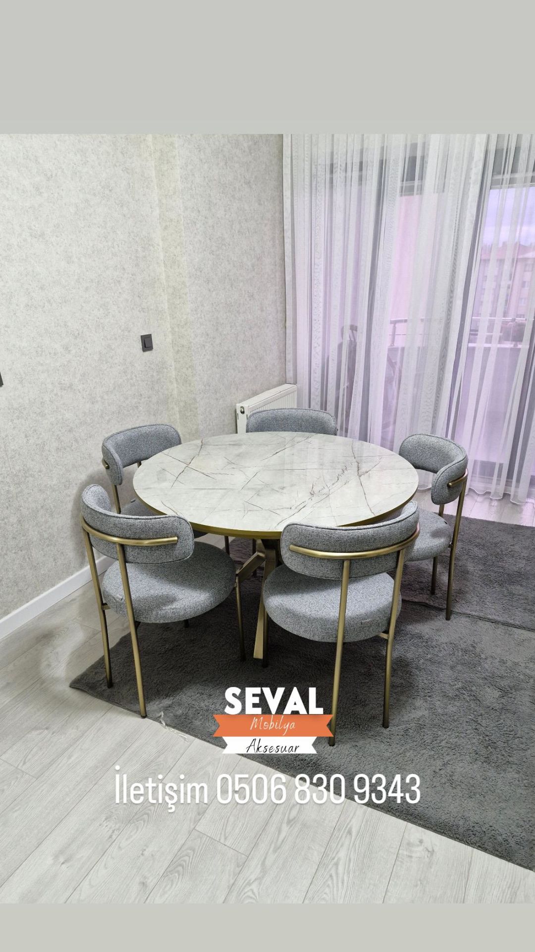 Lagina Yıldız Masa + Tedy Sandalye Takımı