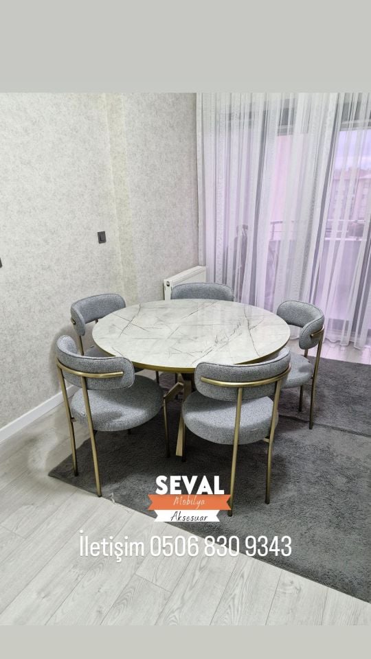 Lagina Yıldız Masa + Tedy Sandalye Takımı