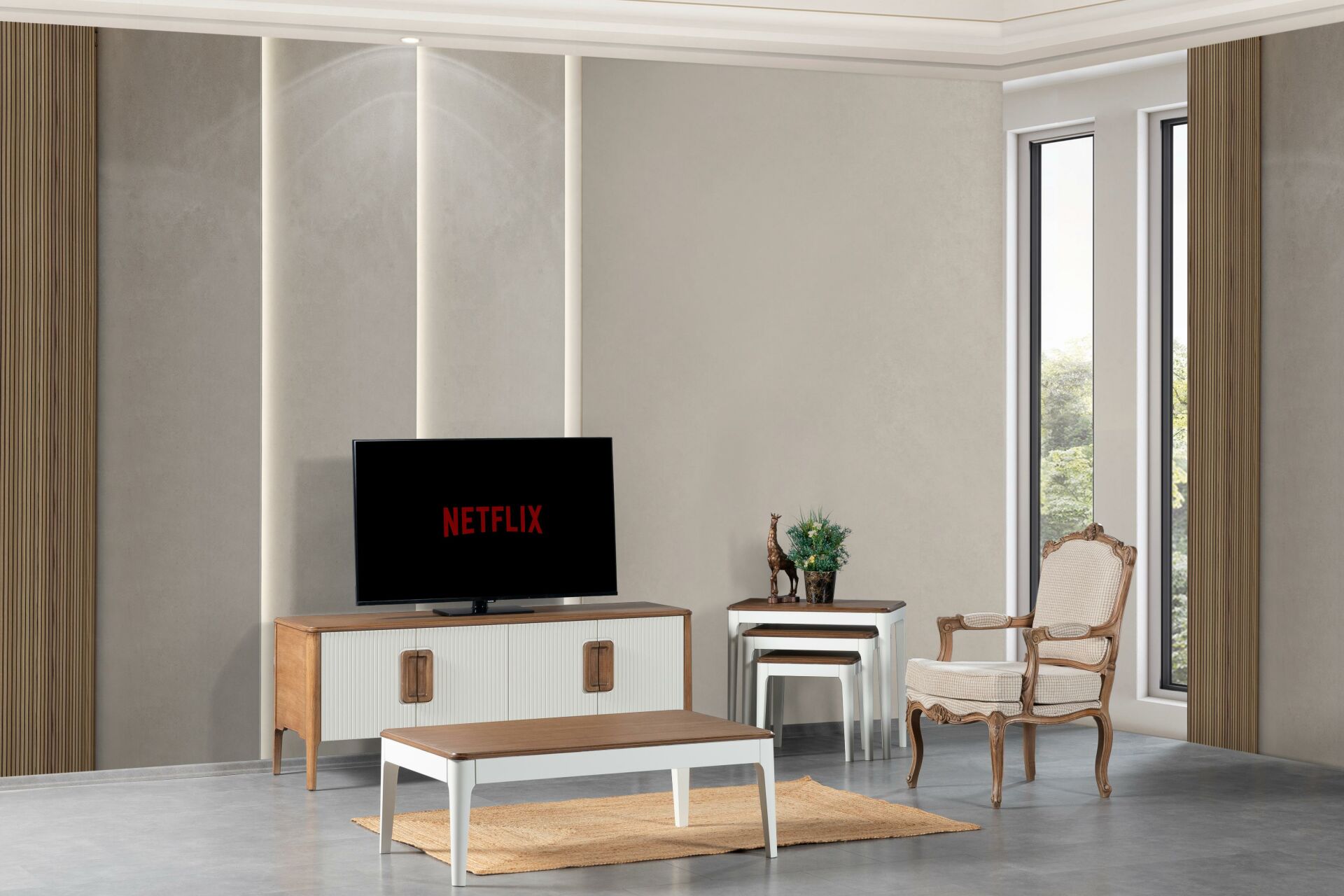 Soft Fitilli TV Sehpası Mudo