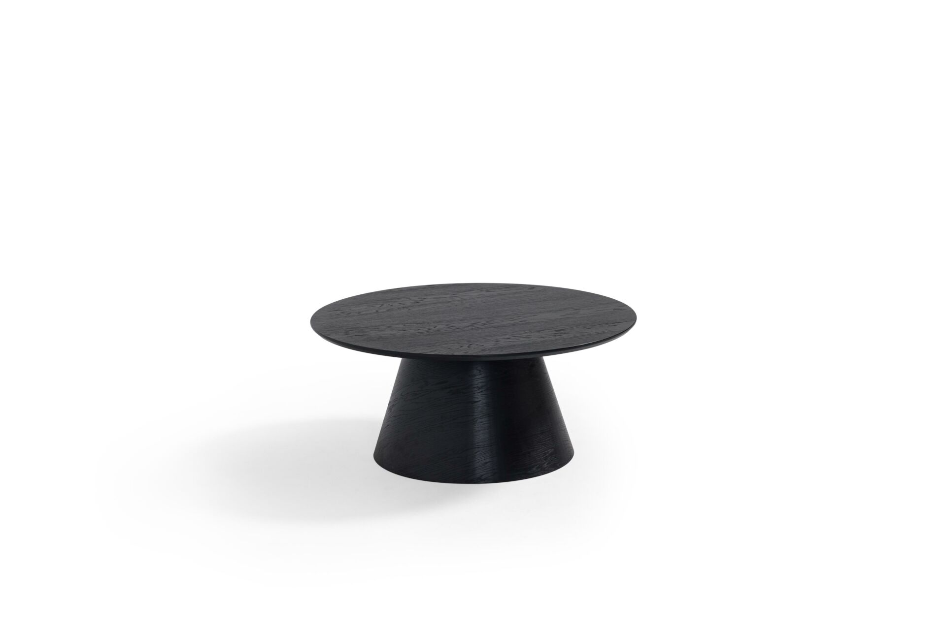 Oslo Orta Sehpa Yuvarlak Meşe - Siyah