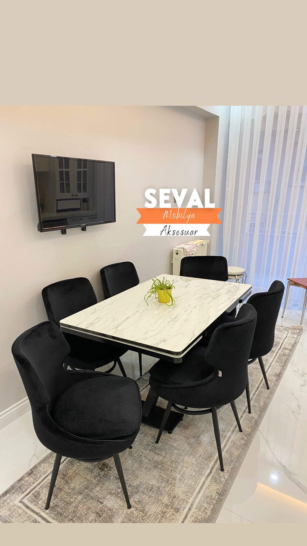 Marmo Deniz Açılır Masa + Adasan Sandalye Takımı