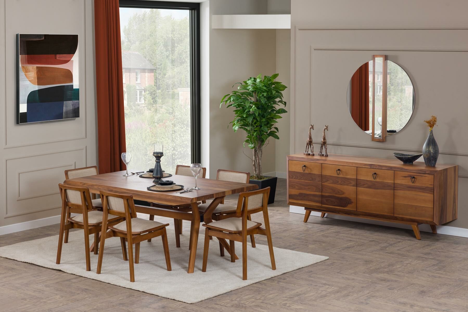 Poli Ceviz Yemek Odası