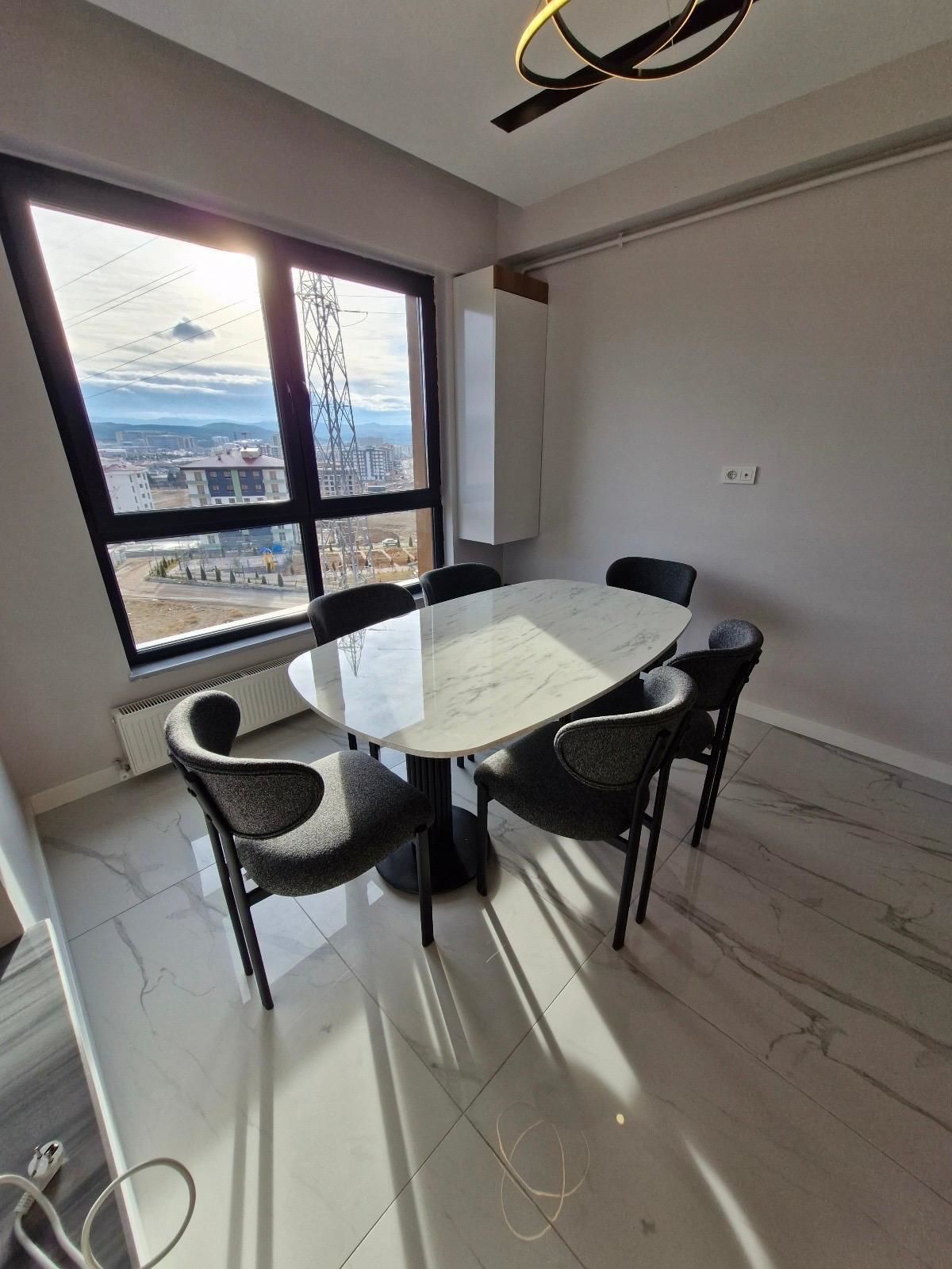 Marmo Roma Masa + Mars Sandalye Takımı