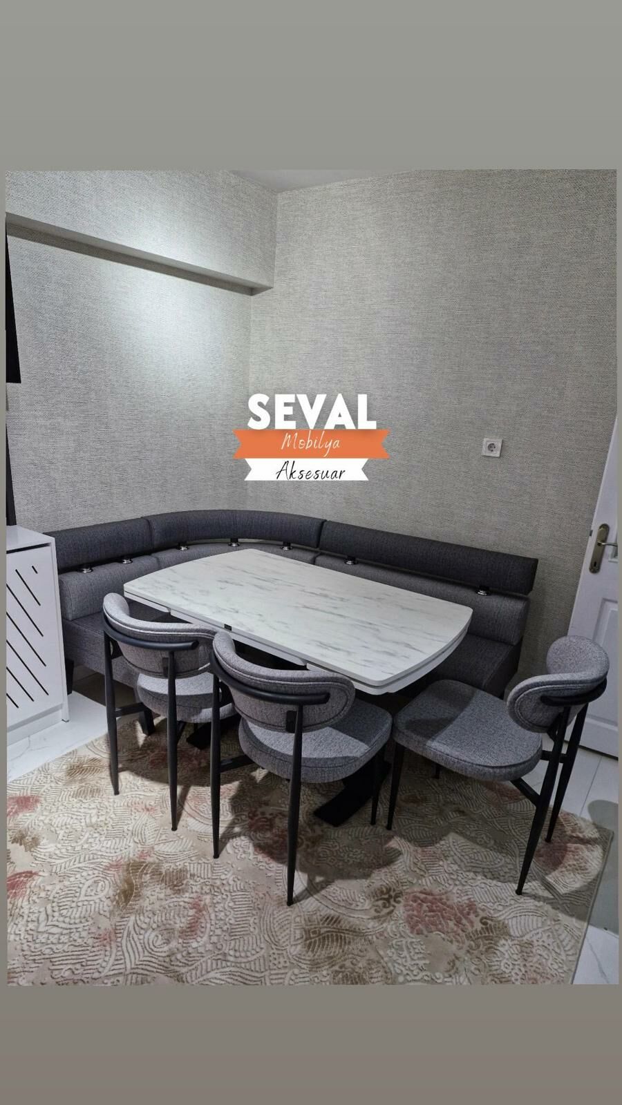 Relaks Köşe Takımı (Roza Sandalyeli)