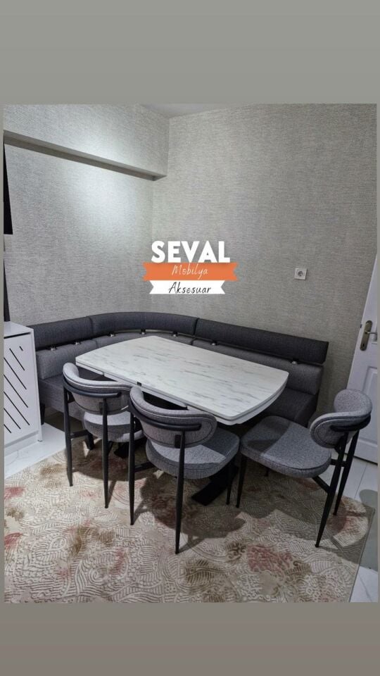 Relaks Köşe Takımı (Roza Sandalyeli)