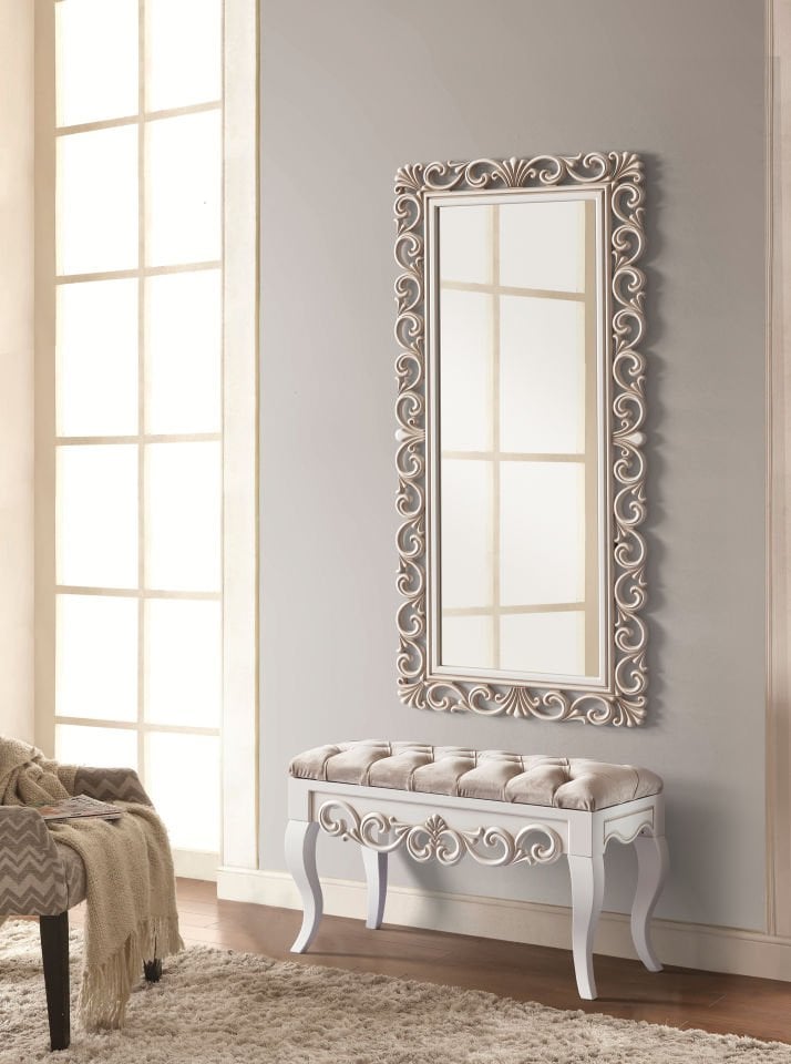 Lilyum Ayna Puf Takımı