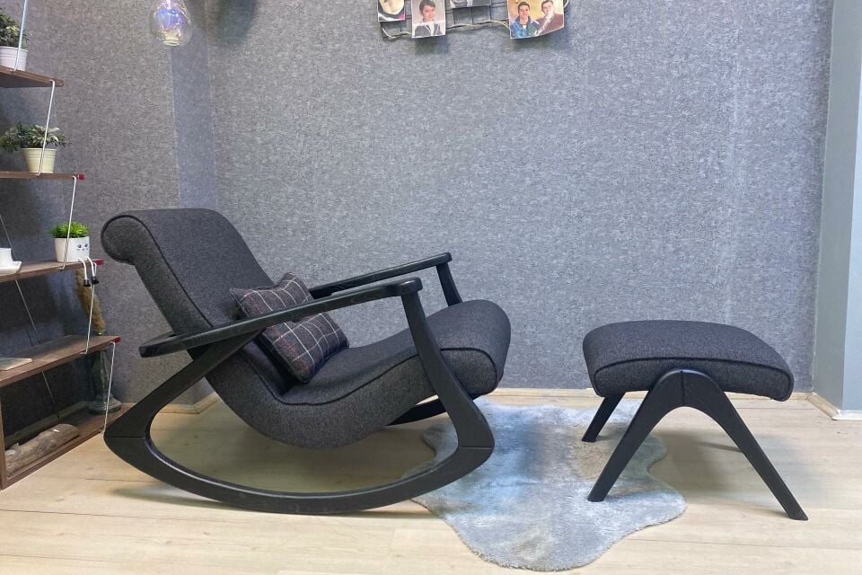 Ekol Antrasit - Siyah Sallanan Sandalye