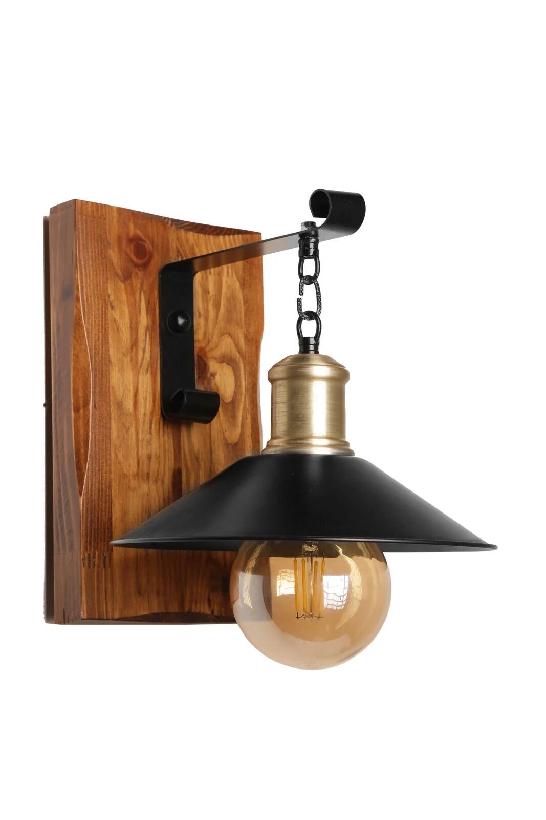 Alkım Ceviz Metal Başlıklı Aplik