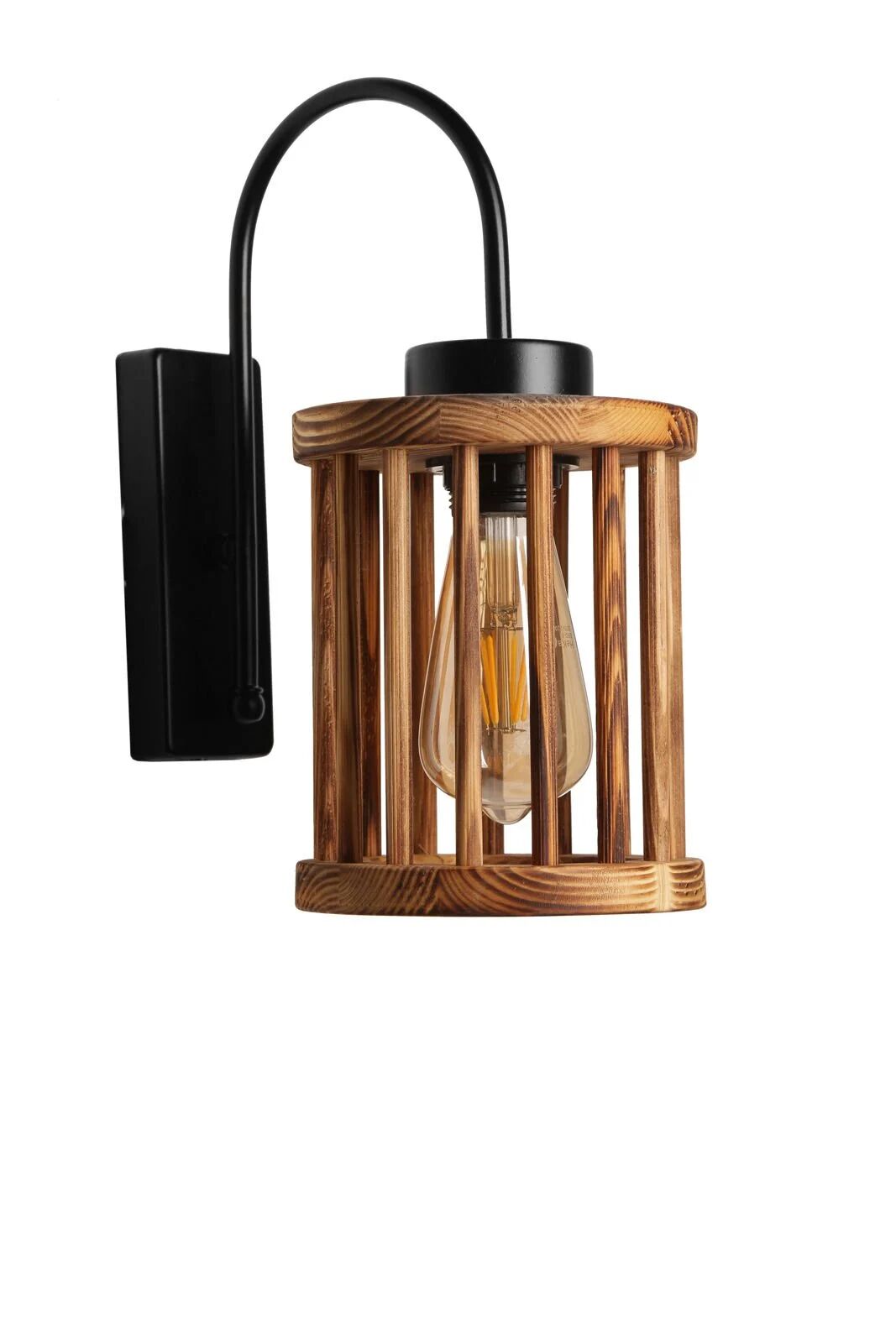 Avni Ahşap Kafesli Yanık Aplik