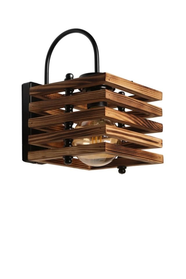 Avni Kare Ahşap Kafesli Ceviz Aplik