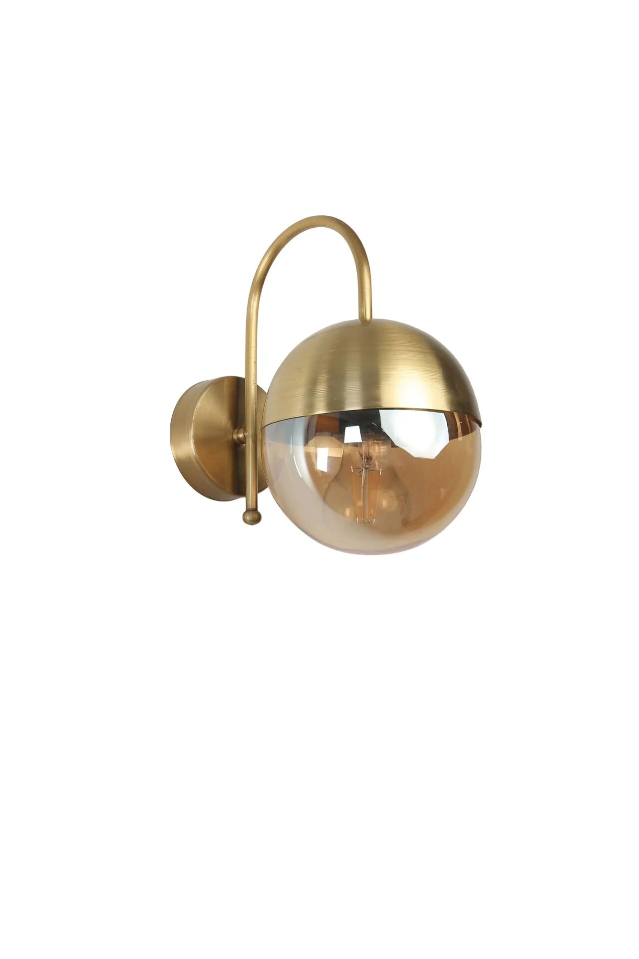 Küre Eskitme Bal Camlı Aplik