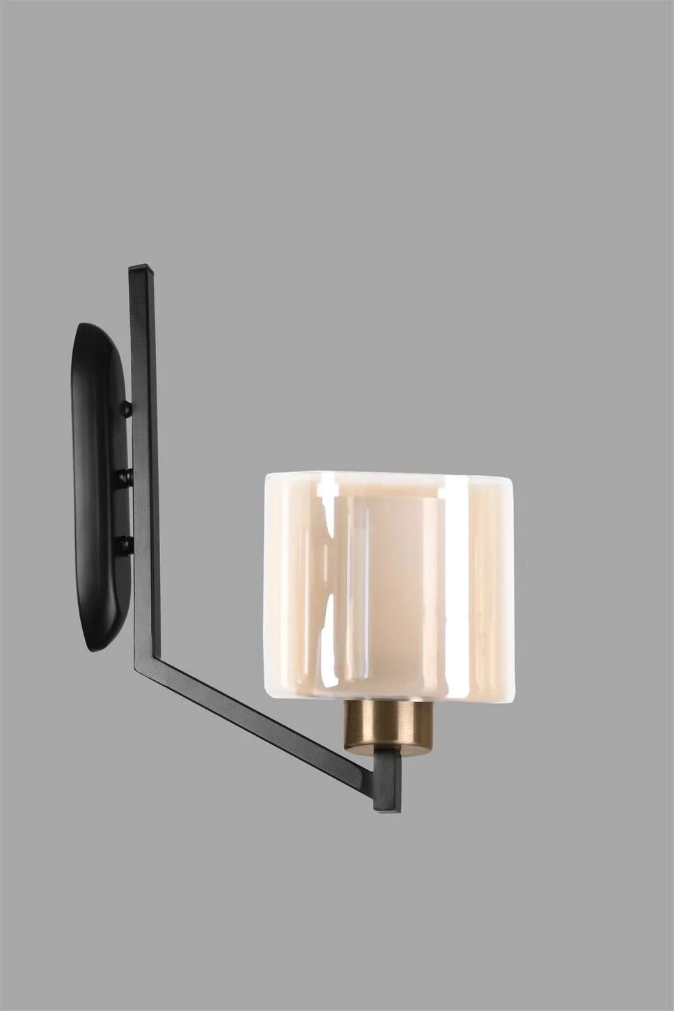 Ruby Siyah Bal Camlı Aplik