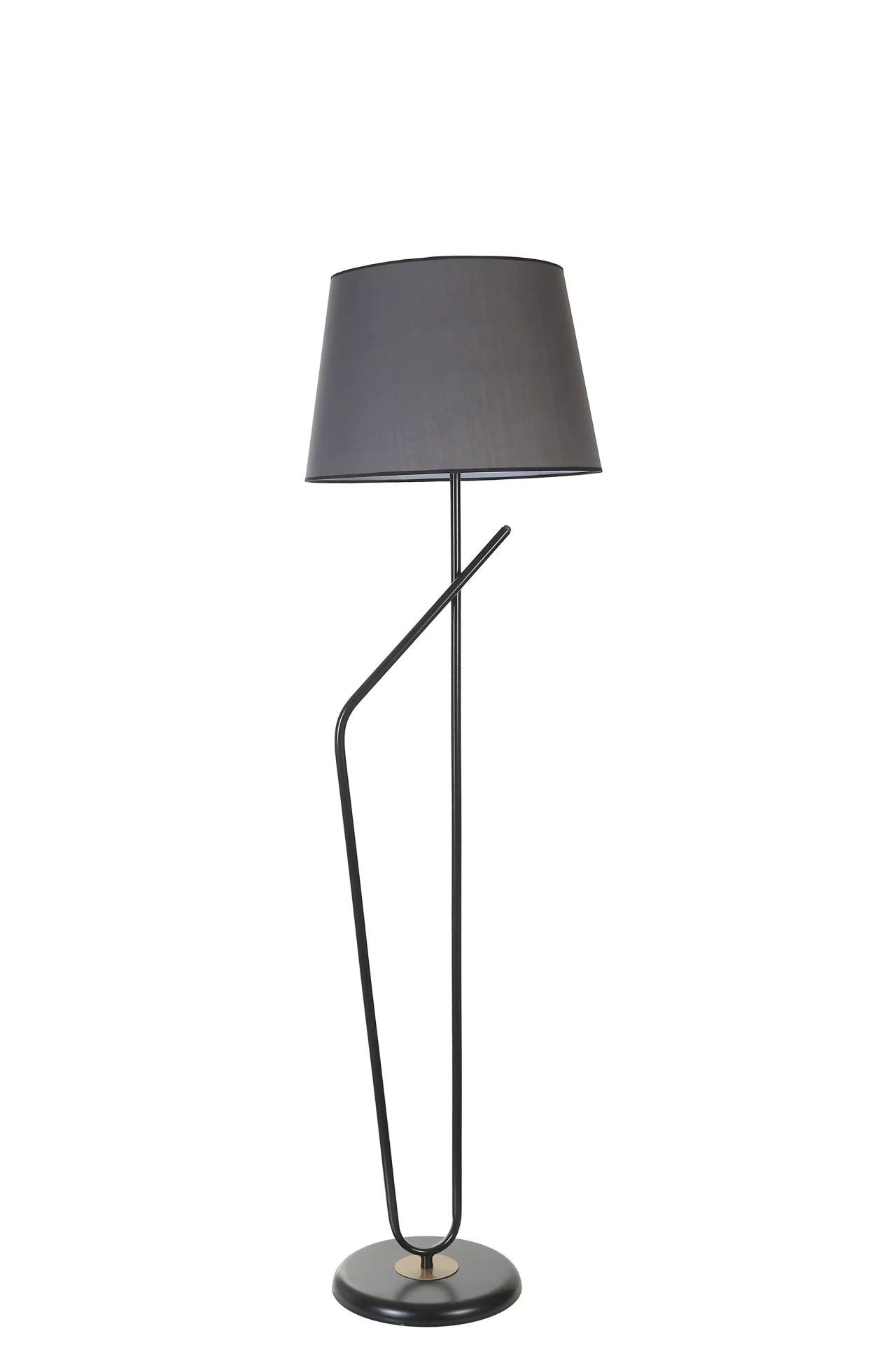 Alfa Siyah Lambader Piramit Koyu Gri Abajurlu