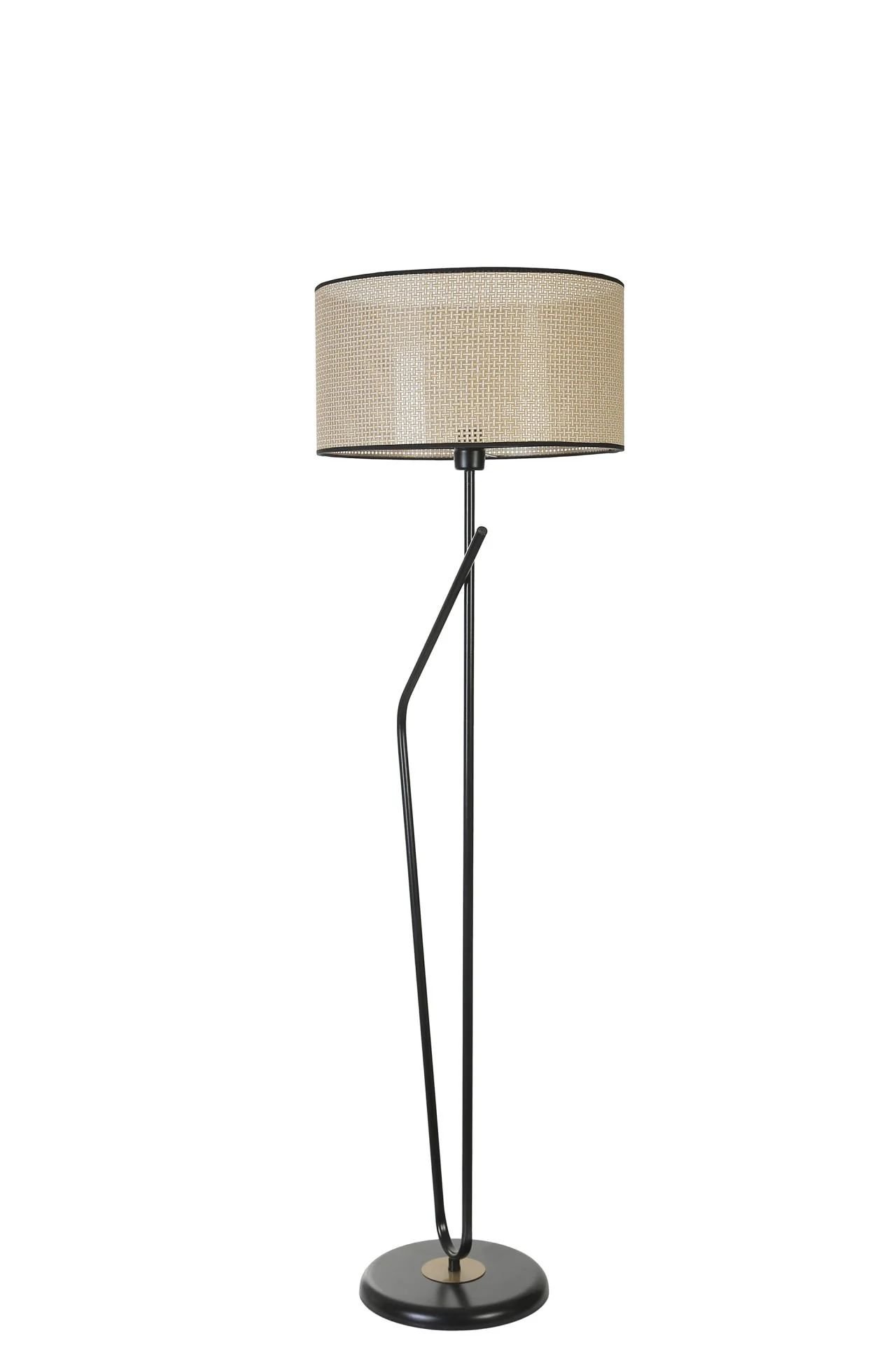 Alfa Siyah Lambader Silindir Petek Abajurlu