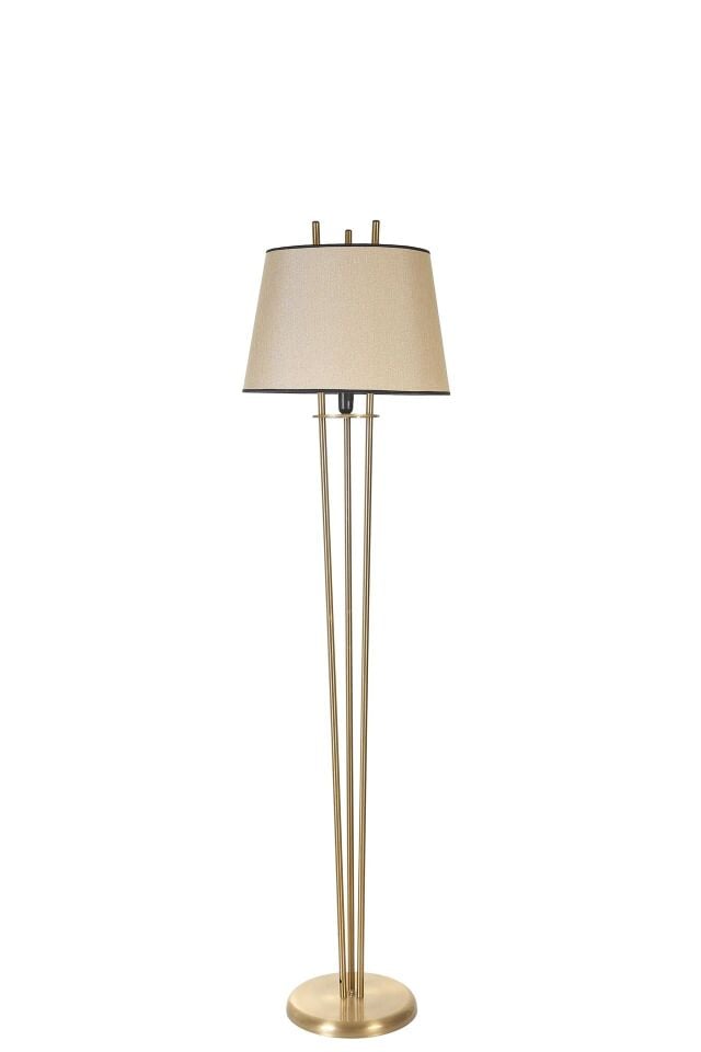 Belen Eskitme Piramit Açık Hasır Abajurlu Lambader