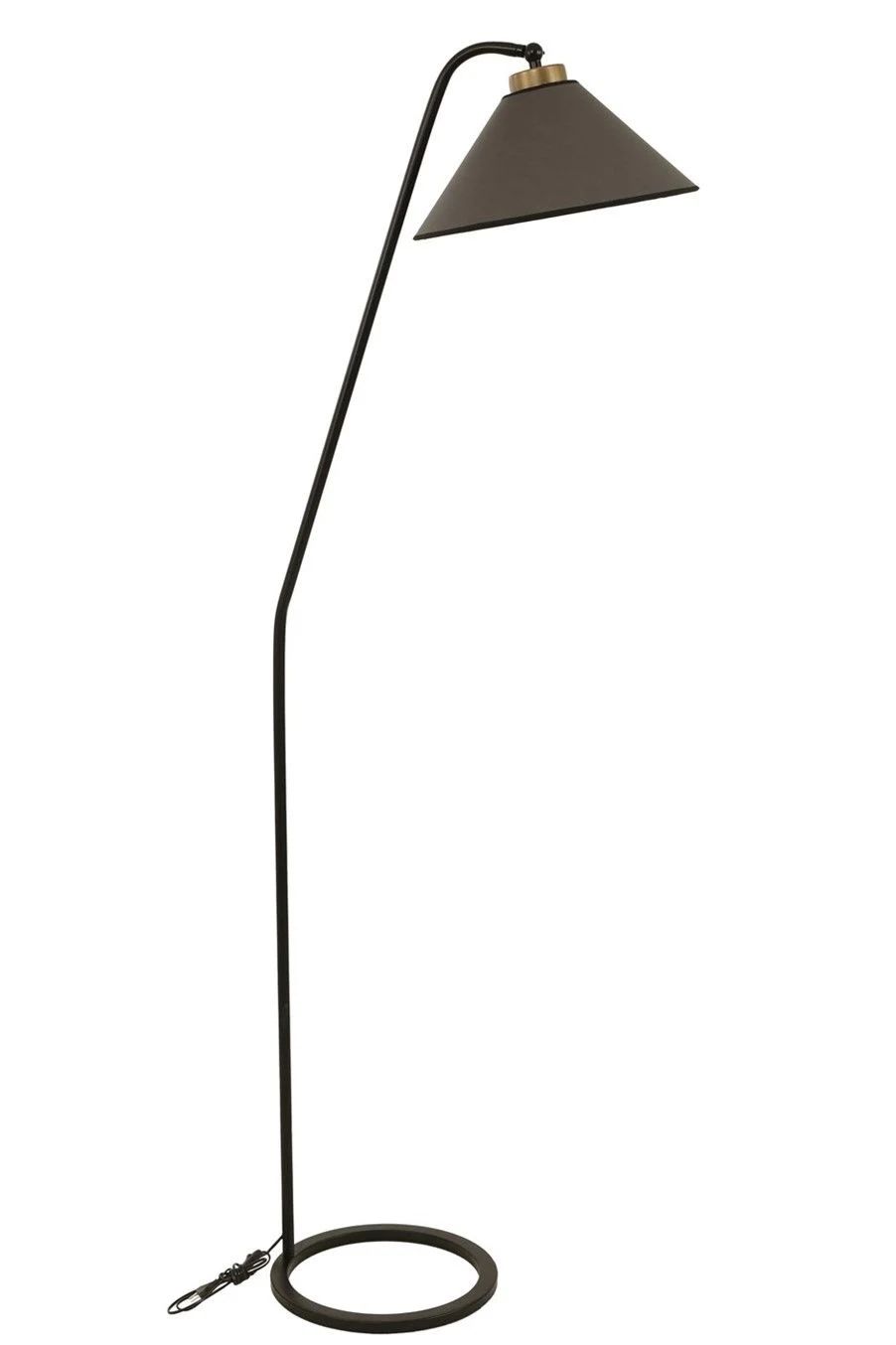 Delta Siyah Koyu Gri Başlıklı Lambader