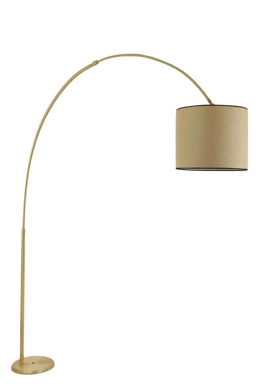 Deve Boynu Eskitme Piramit Açık Hasır Abajurlu Lambader