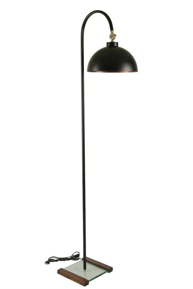 Kumru Siyah Retro 3 Başlıklı Lambader